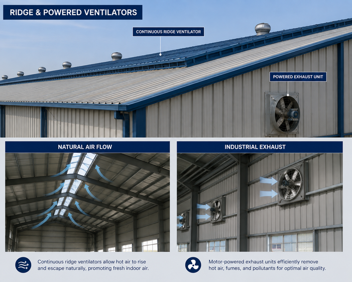 Ridge and Powered Ventilators
