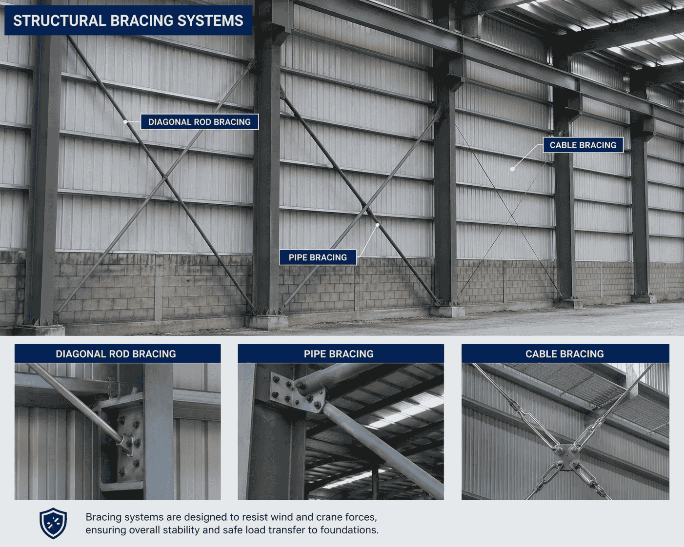 Structural Rod and Cable Bracing