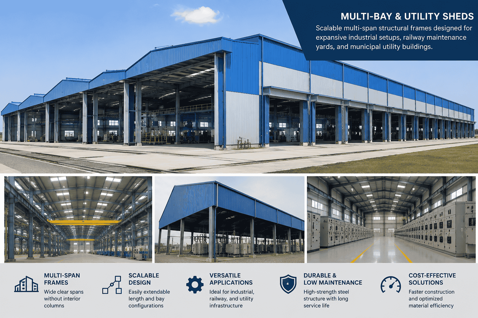 Multi-Bay Industrial Sheds